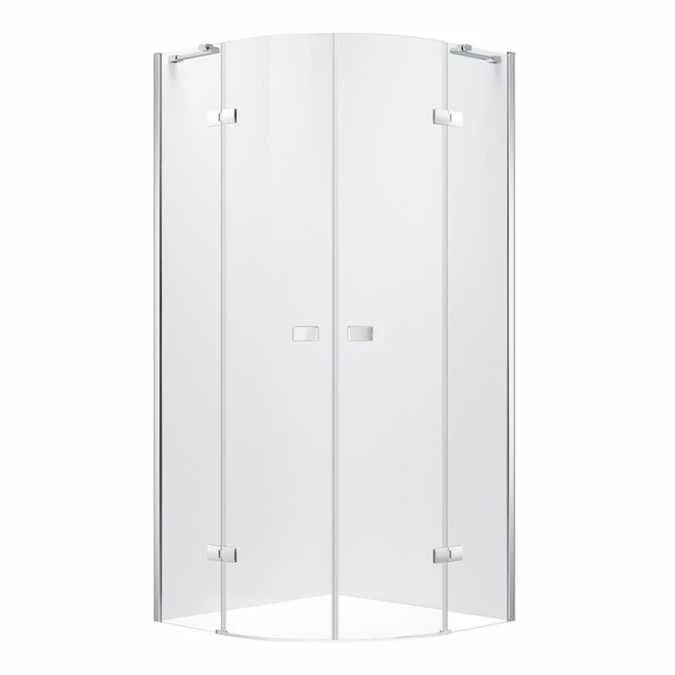 Vodas 8 Stella 1000 Frameless Hinge Door Quadrant Shower Enclosure - Silver 2 Vodas 8 Stella 1000 Frameless Hinge Door Quadrant Shower Enclosure - Silver - Image 2