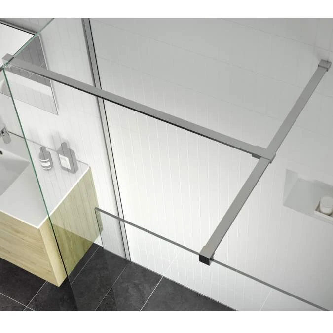 Supreme 1100mm Wetroom Panel & Support Bar 2 Supreme 1100mm Wetroom Panel & Support Bar - Image 2