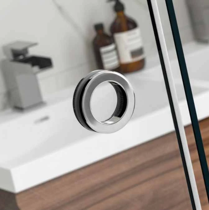 1400mm Matt Black Sliding Wetroom Screen - Rolla 8 By Aquadart 3 1400mm Matt Black Sliding Wetroom Screen - Rolla 8 By Aquadart - Image 3