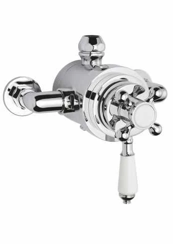 Bayswater Grand Rigid Riser Shower Kit - White & Chrome 3 Bayswater Grand Rigid Riser Shower Kit - White & Chrome - Image 3