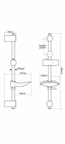 Triton Dene Cool Touch Thermostatic Bar Mixer Shower - Low Pressure 5 Triton Dene Cool Touch Thermostatic Bar Mixer Shower - Low Pressure - Image 5