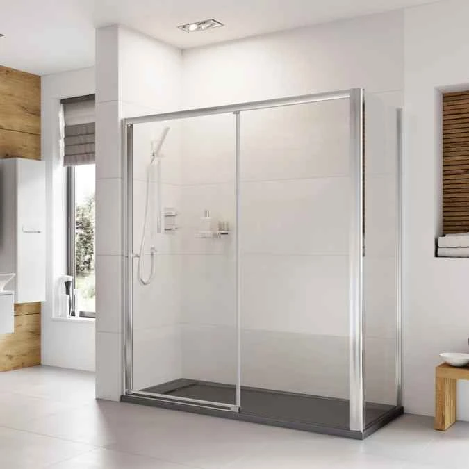Roman Haven6 1200mm Level Access Sliding Shower Door, Left Hand 2 Roman Haven6 1200mm Level Access Sliding Shower Door, Left Hand - Image 2