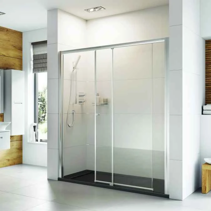 Roman Haven6 1100mm Level Access Sliding Shower Door, Left Hand 1 Roman Haven6 1100mm Level Access Sliding Shower Door, Left Hand