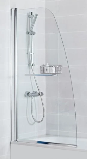 Roman Haven Plus Single Panel Angled Bath Shower Screen With Towel Rail 1 Roman Haven Plus Single Panel Angled Bath Shower Screen With Towel Rail