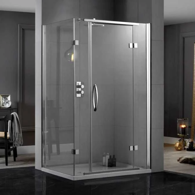 Aquadart Inline 1000 X 800mm 2 Sided Hinge Door Shower Enclosure With Side Panel 1 Aquadart Inline 1000 X 800mm 2 Sided Hinge Door Shower Enclosure With Side Panel
