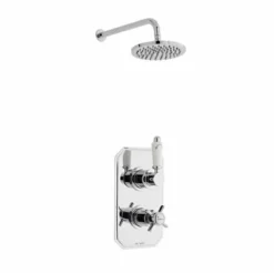 Klassique Thermostatic Concealed Shower Valve With Fixed Rain Head - Kartell UK