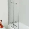 Kudos Inspire 4 Panel 6mm Folding Bath Screen - 950 X 1500mm