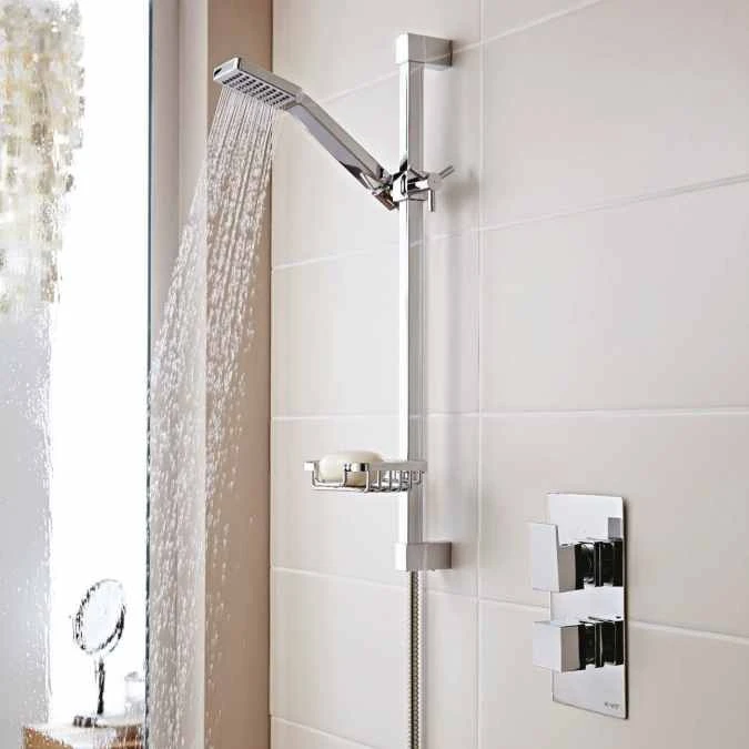 Element Thermostatic Concealed Shower Valve With Riser Rail Kit - Kartell UK 2 Element Thermostatic Concealed Shower Valve With Riser Rail Kit - Kartell UK - Image 2