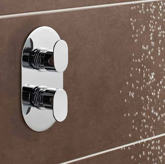 Logik Thermostatic Concealed Shower With Fixed Rain Head - Kartell UK 2 Logik Thermostatic Concealed Shower With Fixed Rain Head - Kartell UK - Image 2