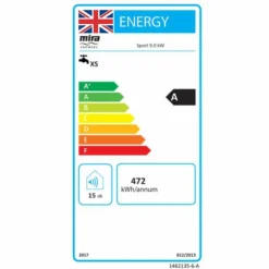 Mira Sport 9.0kw Electric Shower 7 Mira Sport 9.0kw Electric Shower -Burling Shower Shop mira sport power