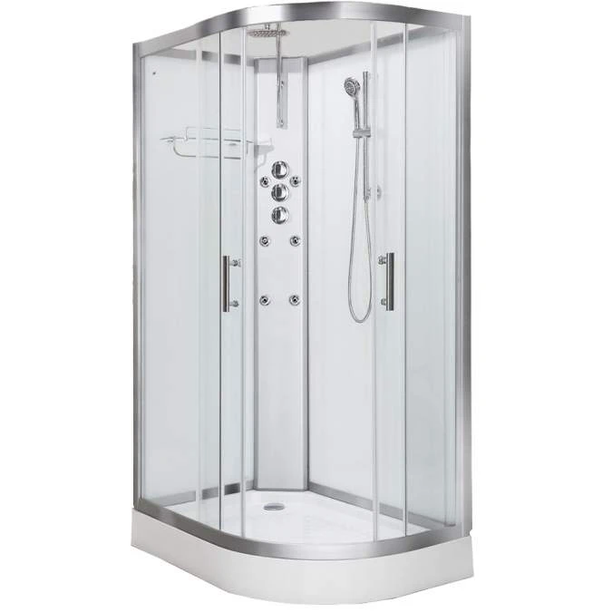 Vidalux Pure 1200 Hydro Massage Shower Cabin - 1200 X 800mm - Left Handed - White 1 Vidalux Pure 1200 Hydro Massage Shower Cabin - 1200 X 800mm - Left Handed - White