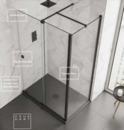 Rolla 8 1400mm Frameless Sliding Door Corner Enclosure 11 Rolla 8 1400mm Frameless Sliding Door Corner Enclosure -Burling Shower Shop rolla8 image 4