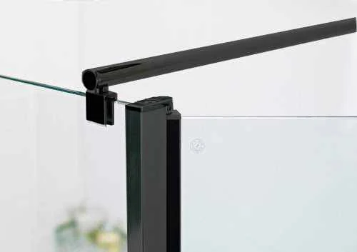 Roman Showers Select Matt Black 300 Pivoting Deflector Panel 343mm Width (8mm Glass) 2 Roman Showers Select Matt Black 300 Pivoting Deflector Panel 343mm Width (8mm Glass) - Image 2