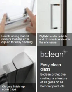 Sommer8 1400mm Sliding Shower Door -Burling Shower Shop sommer additional detail images 4