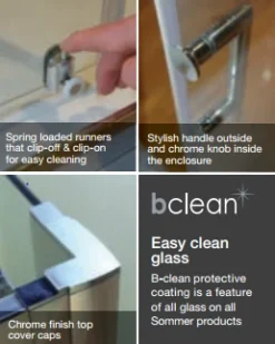 Sommer6 1700mm Sliding Shower Door 5 Sommer6 1700mm Sliding Shower Door -Burling Shower Shop sommer6 detail image 3