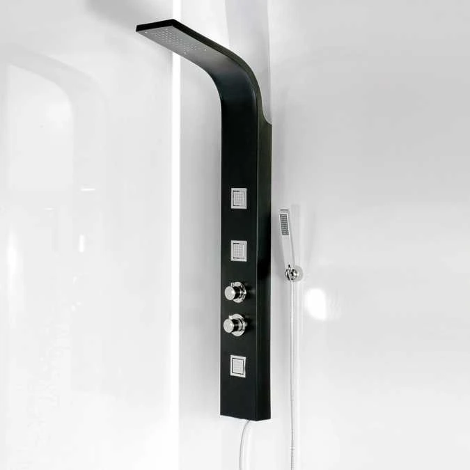 Synergy Alubla Black Shower Tower 2 Synergy Alubla Black Shower Tower - Image 2
