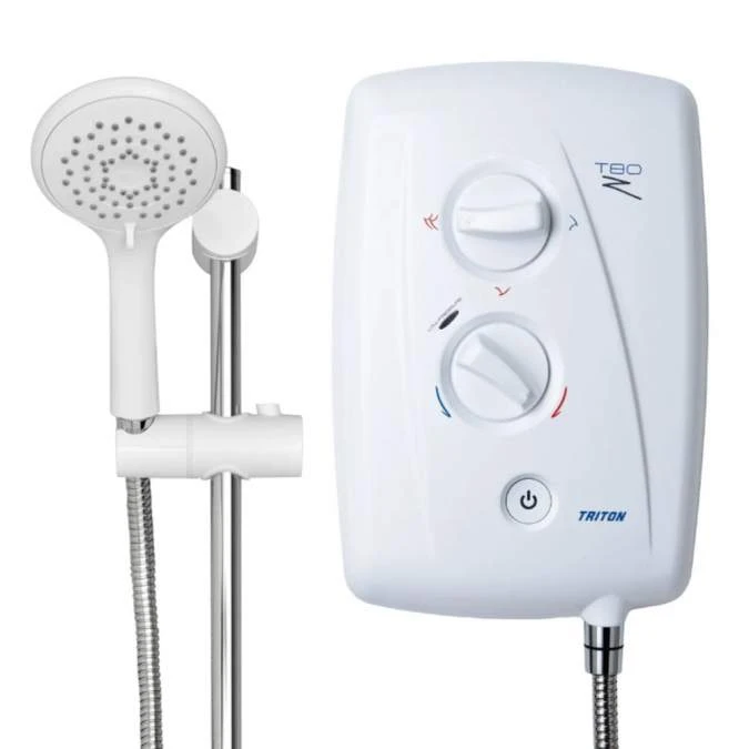 Triton T80Z Fast-Fit 9.5kW White Electric Shower 3 Triton T80Z Fast-Fit 9.5kW White Electric Shower - Image 3