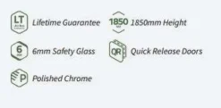 Pacific Offset Quadrant Shower Enclosure - 1000 X 800mm - Nuie -Burling Shower Shop ultra pacific quadrant spec rubberduck 4
