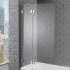 Aquadart Venturi 8 Hinged Bath Shower Screen - 1500 X 1000mm