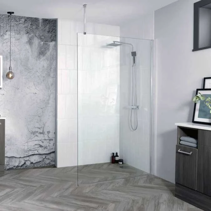 Aquadart 1400mm Wetroom 8 Shower Screen 1 Aquadart 1400mm Wetroom 8 Shower Screen