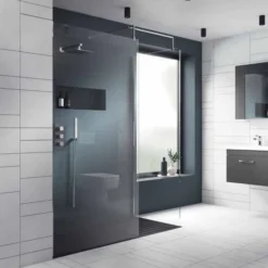1100mm Walk In Shower Screen - Nuie